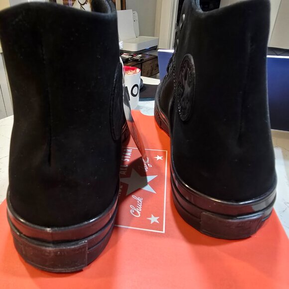 Converse Chuck Taylor 70 Marquis Hi Suede Triple BLACK A09441C Shoe Mens Sz 10 - Picture 6 of 12